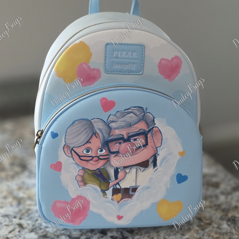 NWT Carl&Ellie Hearts Loungefly Mini Backpack